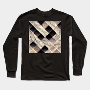 Marble style pattern art 34 regular grid Long Sleeve T-Shirt